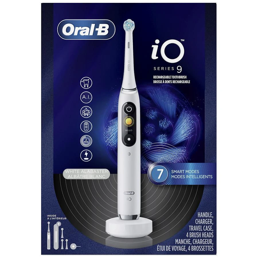 商品Oral-B|iO Series 9 Electric Toothbrush with 4 Brush Heads,价格¥2475,第1张图片