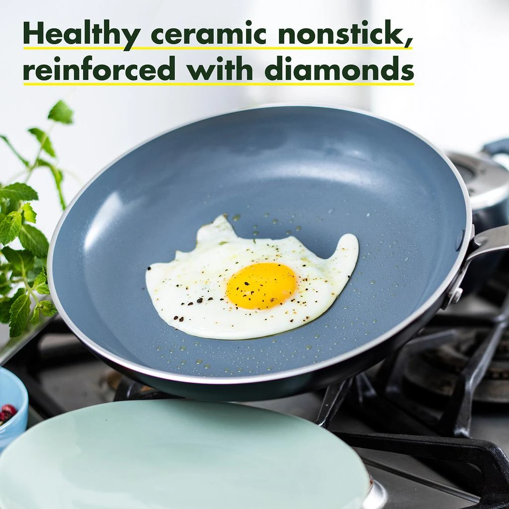 商品Greenpan|Levels Essential 13 Piece Nonstick Cookware Set,价格¥1343,第3张图片详细描述