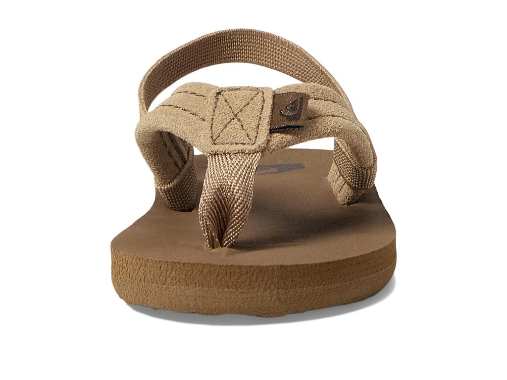 商品Quiksilver|Quiksilver Kids Carver Suede Core Flip Flops (Toddler),价格¥179,第2张图片详细描述