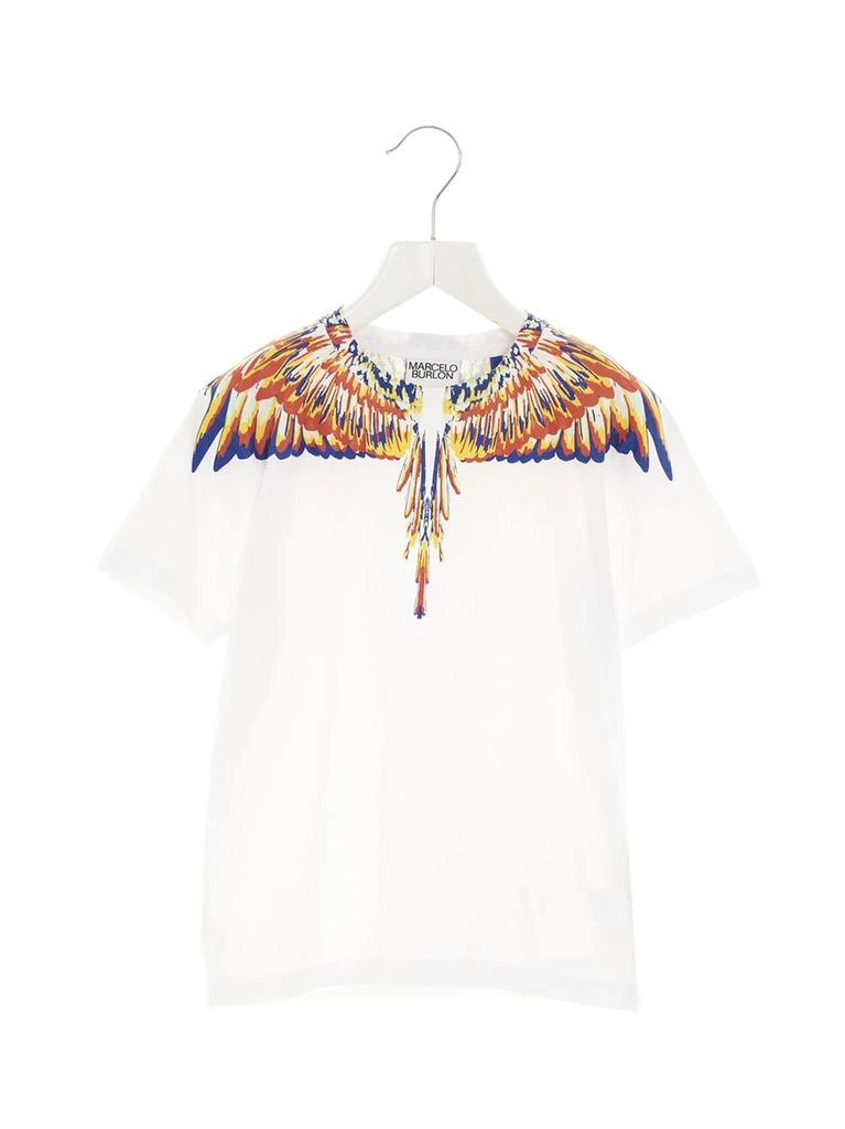 商品Marcelo Burlon|Marcelo Burlon Tempera Wings T-shirt,价格¥857,第1张图片