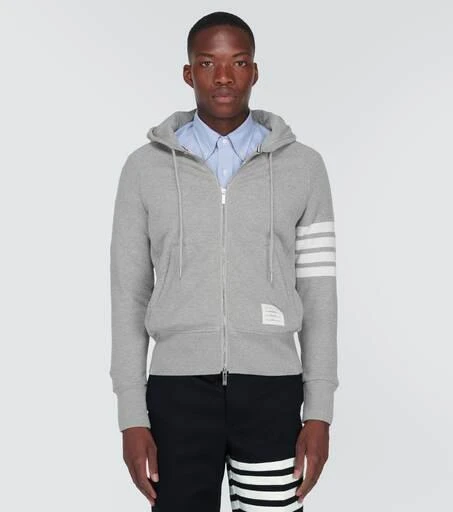 商品Thom Browne|Zipped 4-Bar hooded sweatshirt,价格¥8344,第3张图片详细描述