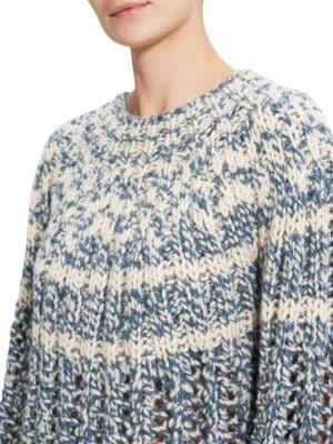 商品Theory|Chevron Intarsia Crewneck Sweater,价格¥878,第2张图片详细描述