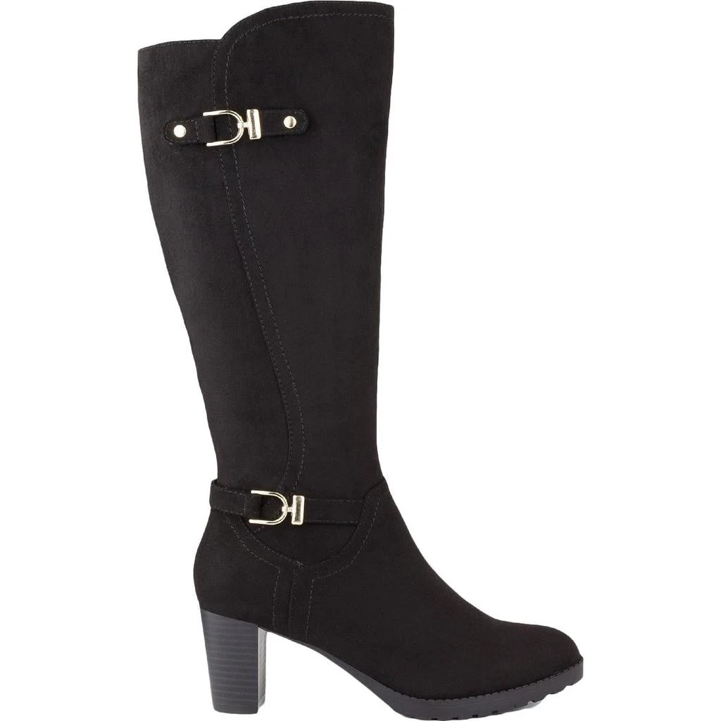 商品Karen Scott|Karen Scott Womens Laylah Harness Block-Heel Knee-High Boots,价格¥100,第3张图片详细描述