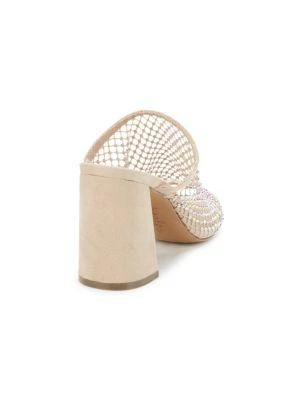 商品Charles David|Runaway Rhinestone-Studded Block-Heel Sandals,价格¥319,第3张图片详细描述