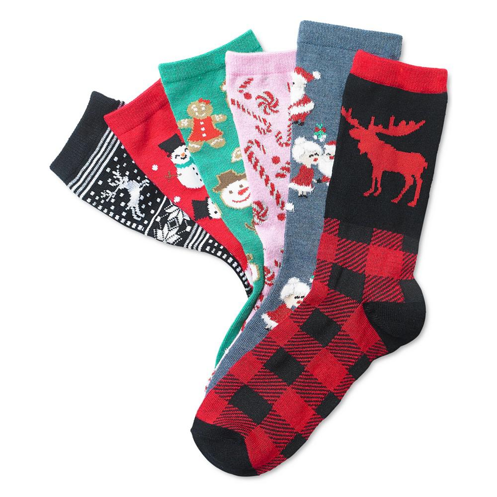 Women's Holiday Crew Socks, Created for Macy's商品第2张图片规格展示