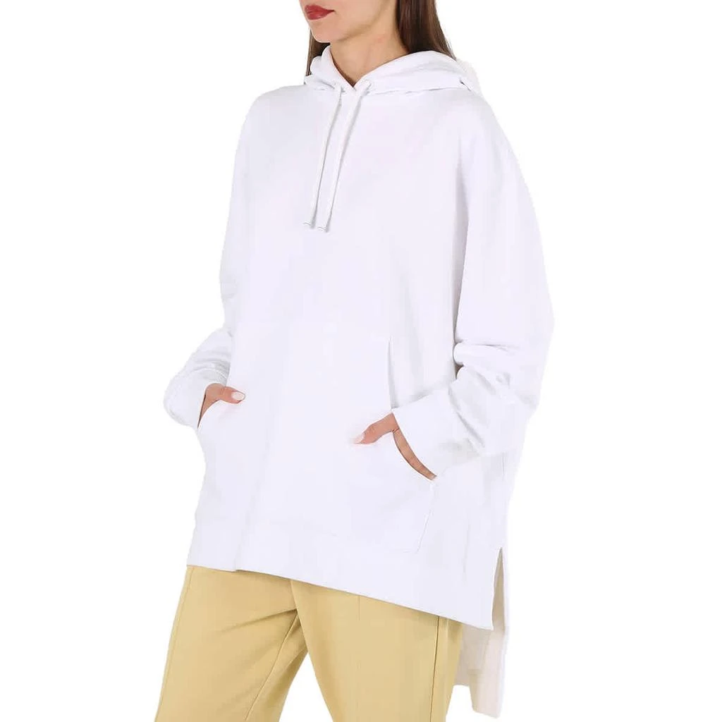 商品Burberry|Ladies White Aurore Stepped Hem Oversized Hoodie,价格¥3501,第2张图片详细描述