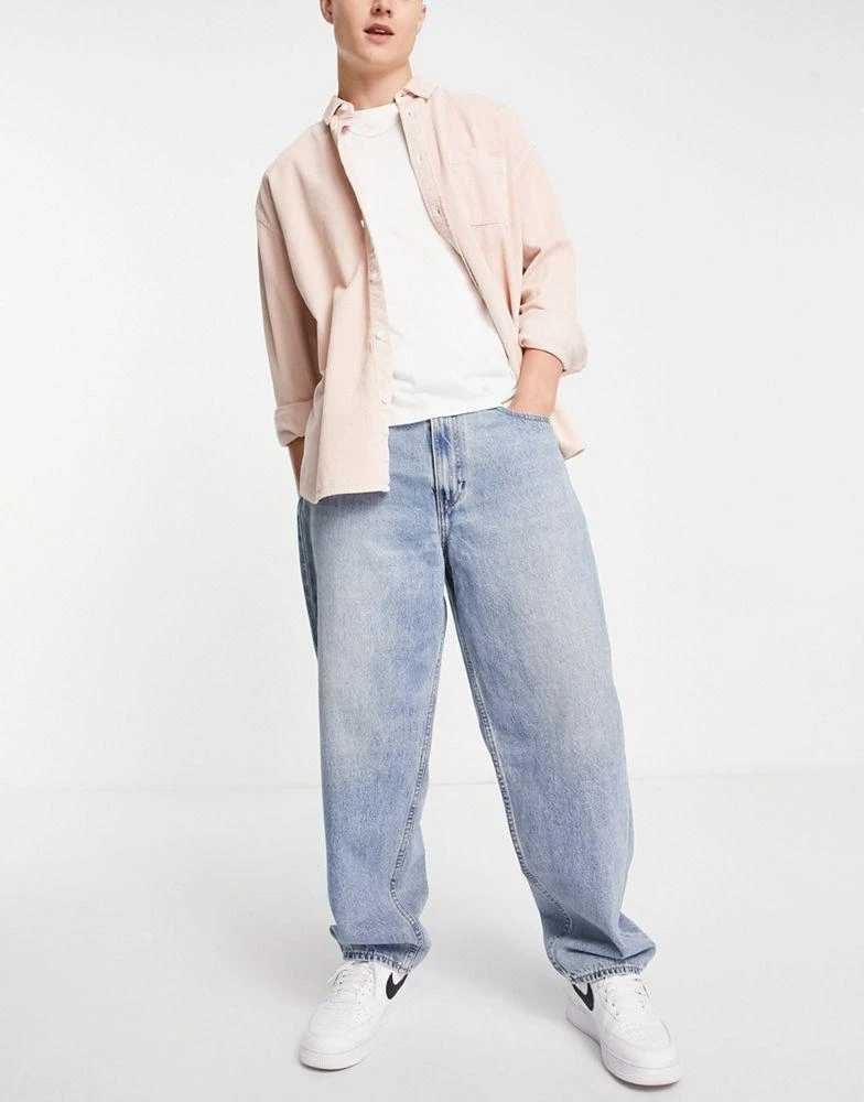 商品Levi's|Levi's stay baggy tapered jeans in light blue wash,价格¥584,第4张图片详细描述