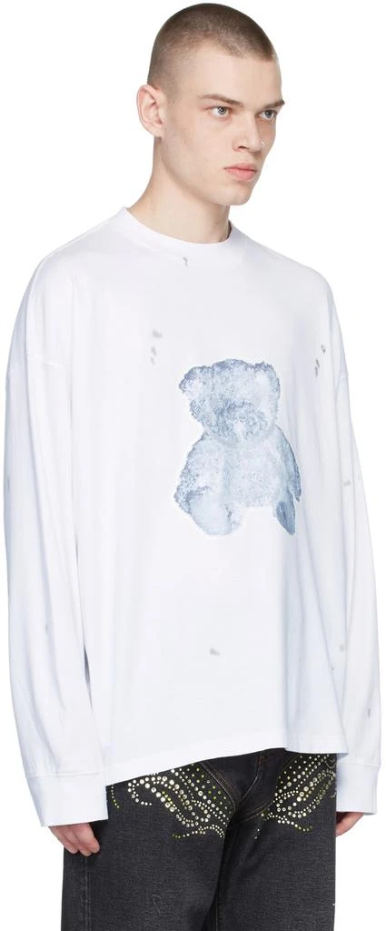 商品We11done|White Pearl Necklace Teddy T-Shirt,价格¥1296,第2张图片详细描述