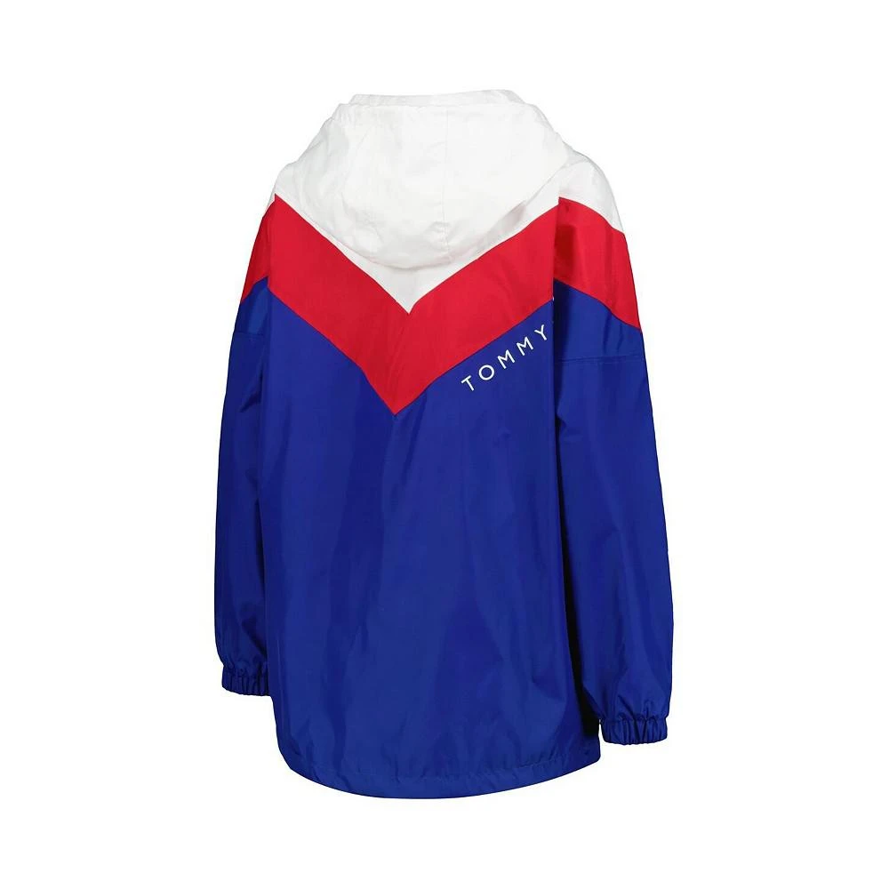 商品Tommy Hilfiger|Women's White, Red Buffalo Bills Staci Half-Zip Hoodie Windbreaker Jacket,价格¥715,第3张图片详细描述