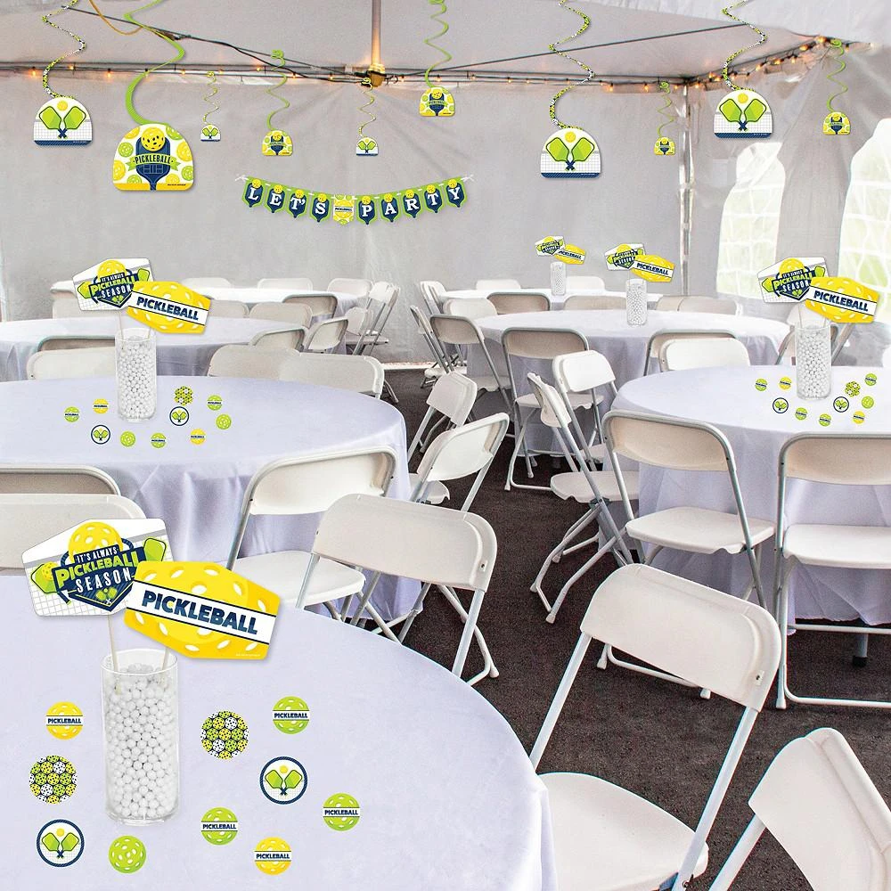 商品Big Dot of Happiness|Let’s Rally - Pickleball - Birthday or Retirement Party Supplies Decoration Kit - Decor Galore Party Pack - 51 Pieces,价格¥246,第3张图片详细描述