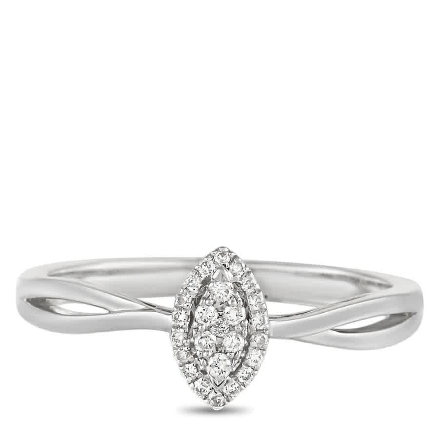商品LB Exclusive|14K White Gold 0.10 ct Diamond Ring,价格¥2492,第3张图片详细描述