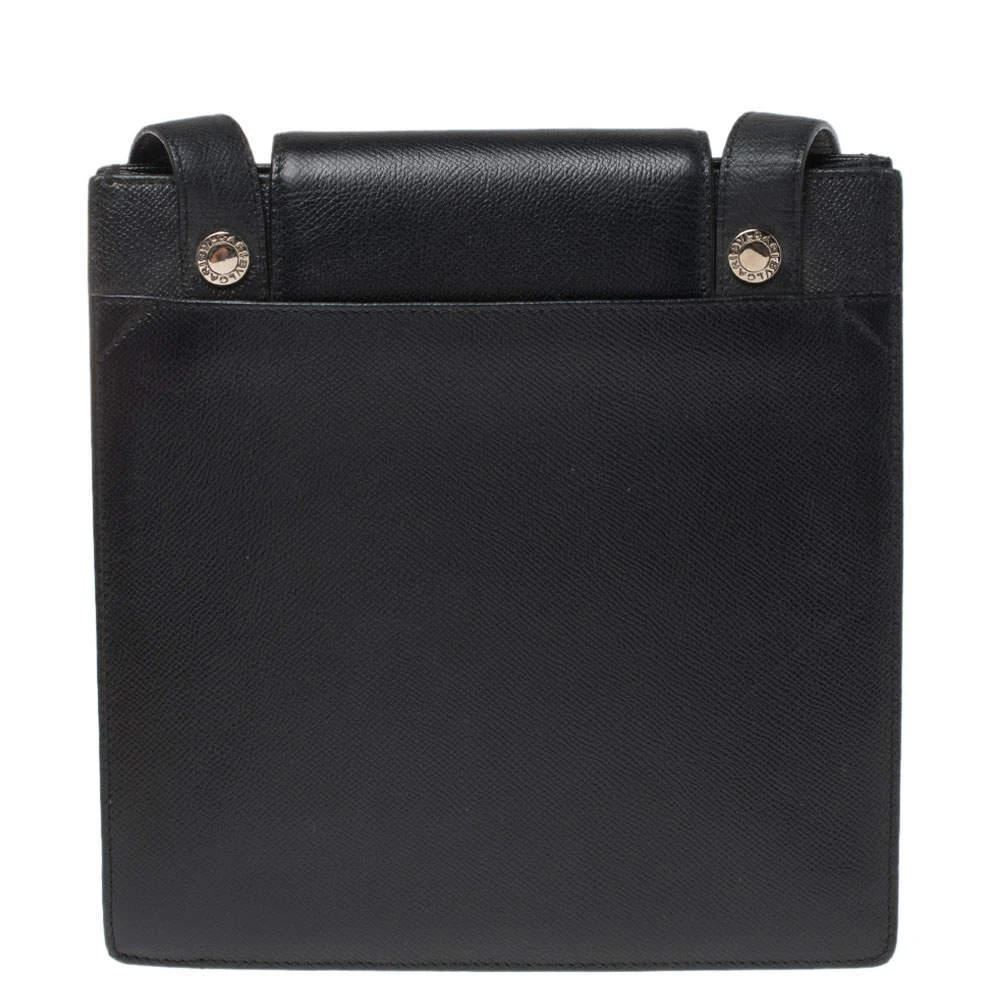 商品[二手商品] BVLGARI|Bvlgari Black Leather Accordion Shoulder Bag,价格¥1114,第4张图片详细描述