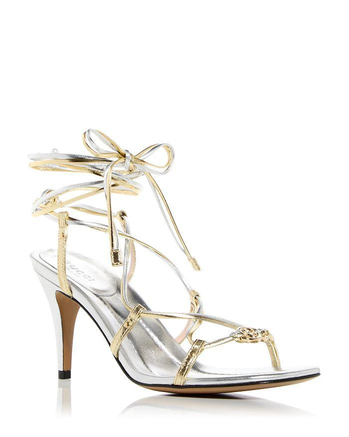 商品Gucci|Women's Ankle Tie High Heel Sandals,价格¥7098,第1张图片