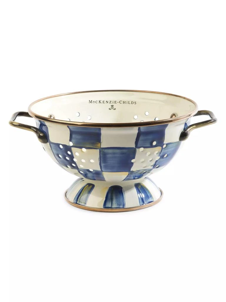 商品MacKenzie-Childs|Royal Check Enamel Colander - Small,价格¥671,第1张图片