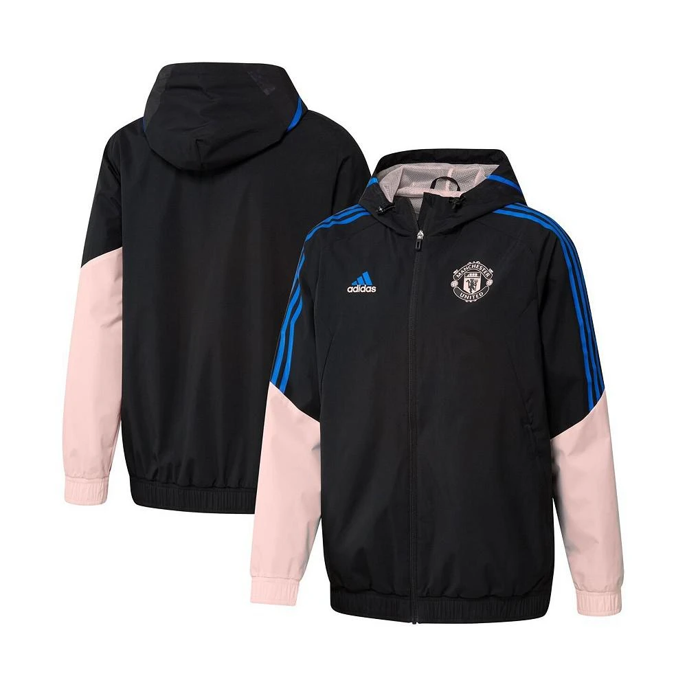 商品Adidas|Men's Black Manchester United Training All-Weather Raglan Full-Zip Hoodie Jacket,价格¥512,第1张图片