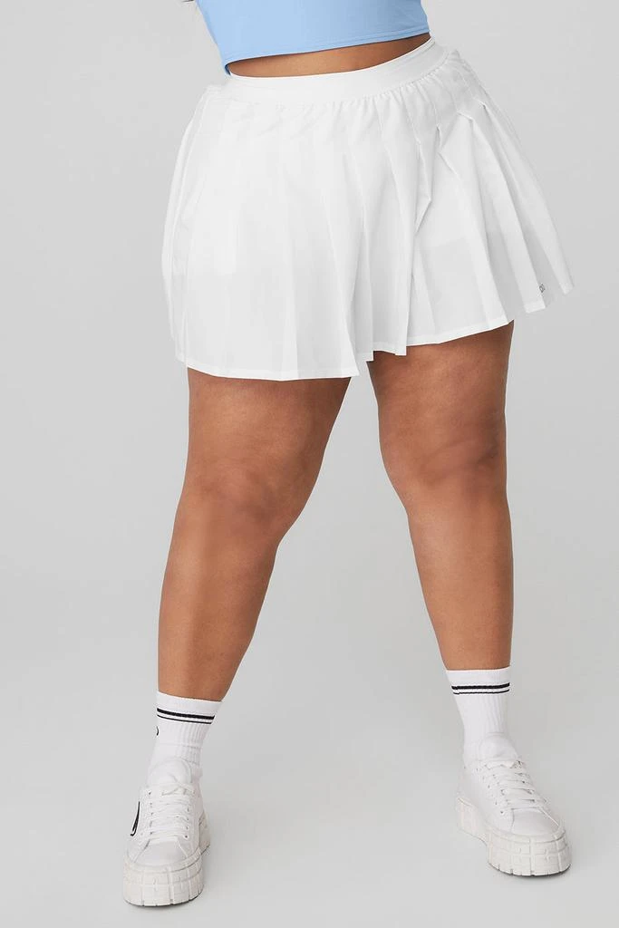 商品Alo|Varsity Tennis Skirt - White,价格¥545,第5张图片详细描述