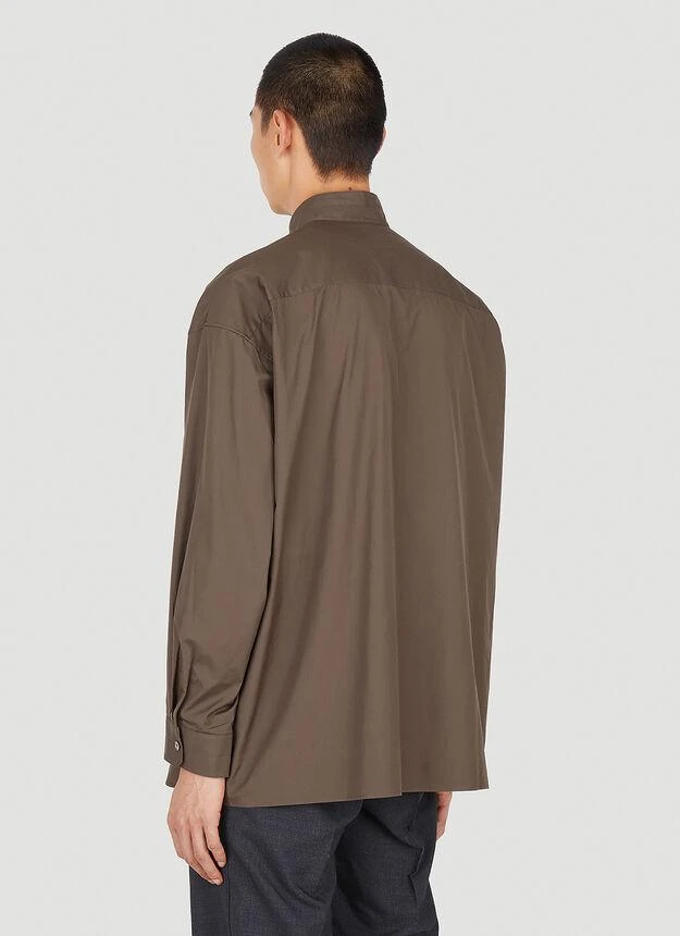 商品Lemaire|Mock Neck Shirt in Brown,价格¥2550,第4张图片详细描述