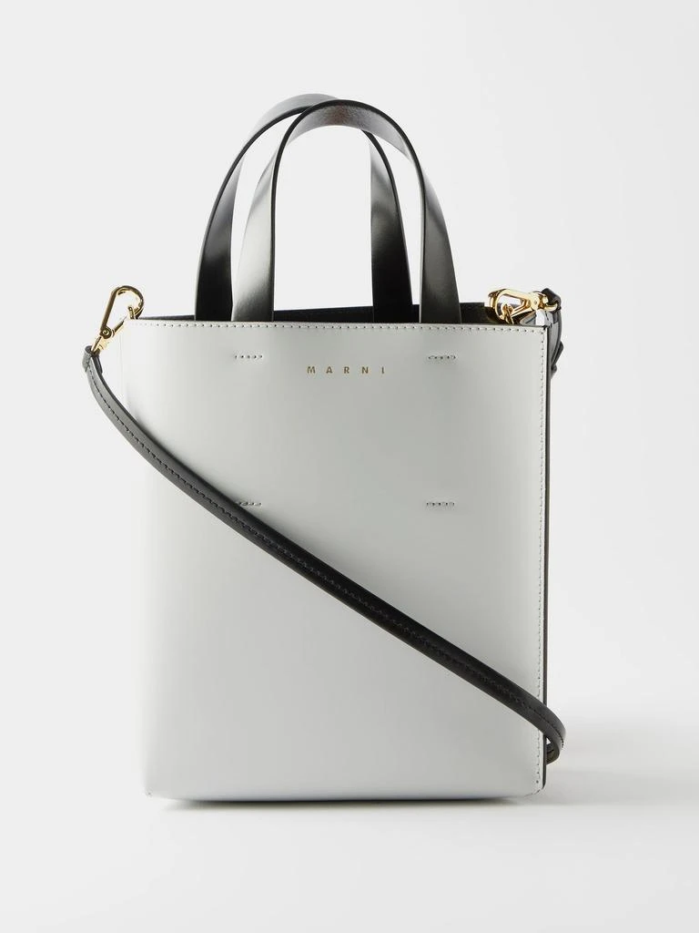 商品Marni|Museo mini leather tote bag,价格¥8236,第1张图片