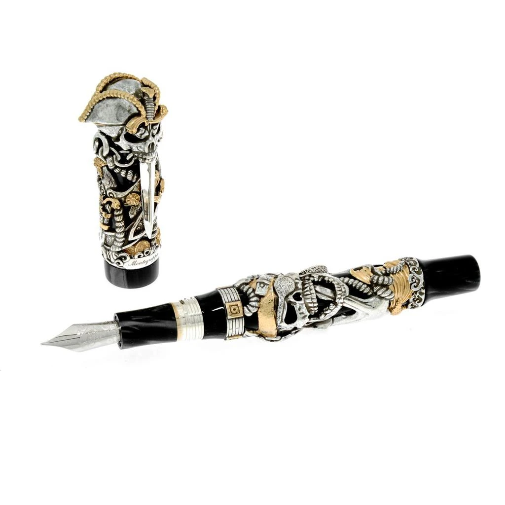 商品Montegrappa|Montegrappa Pirates Limited Edition Sterling Silver Fountain Pen (F) ISCUP2SC,价格¥22088,第2张图片详细描述