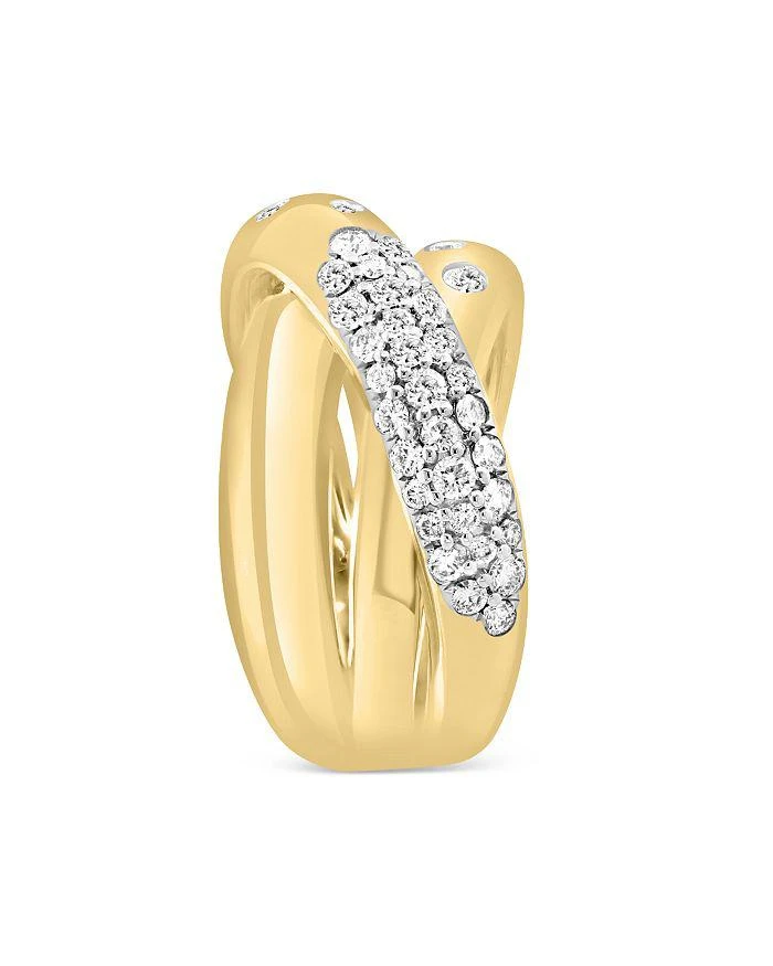 商品Bloomingdale's|Diamond Pavé Crossover Ring in 14K Yellow Gold,价格¥24540,第3张图片详细描述