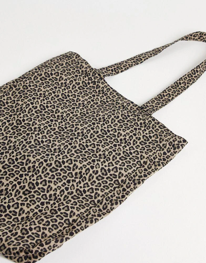 商品DICKIES|Dickies Icon Logo leopard print tote bag in multi ,价格¥175,第2张图片详细描述