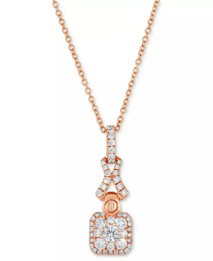 商品Le Vian|Vanilla Diamond Pendant Necklace in 14k Strawberry Gold, 18",价格¥5570,第1张图片