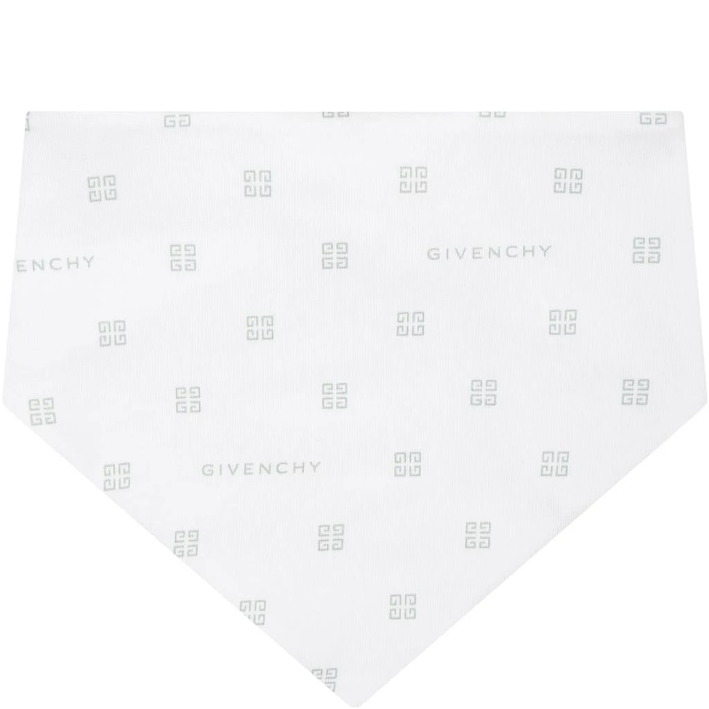 商品Givenchy|White Set For Babies With Logo,价格¥2111,第4张图片详细描述