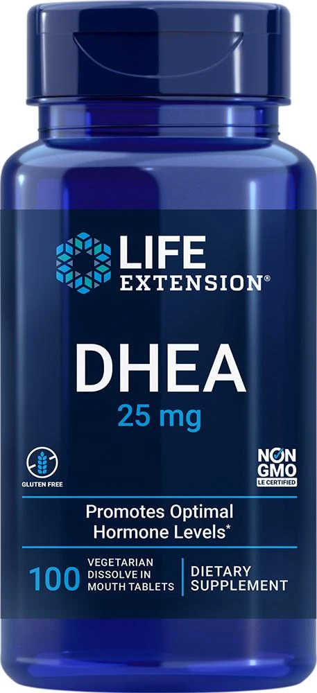 商品Life Extension|Life Extension DHEA, 100 dissolve-in-mouth tablets - 25 mg (25 mg, 100 dissolve-in-mouth tablets),价格¥76,第1张图片