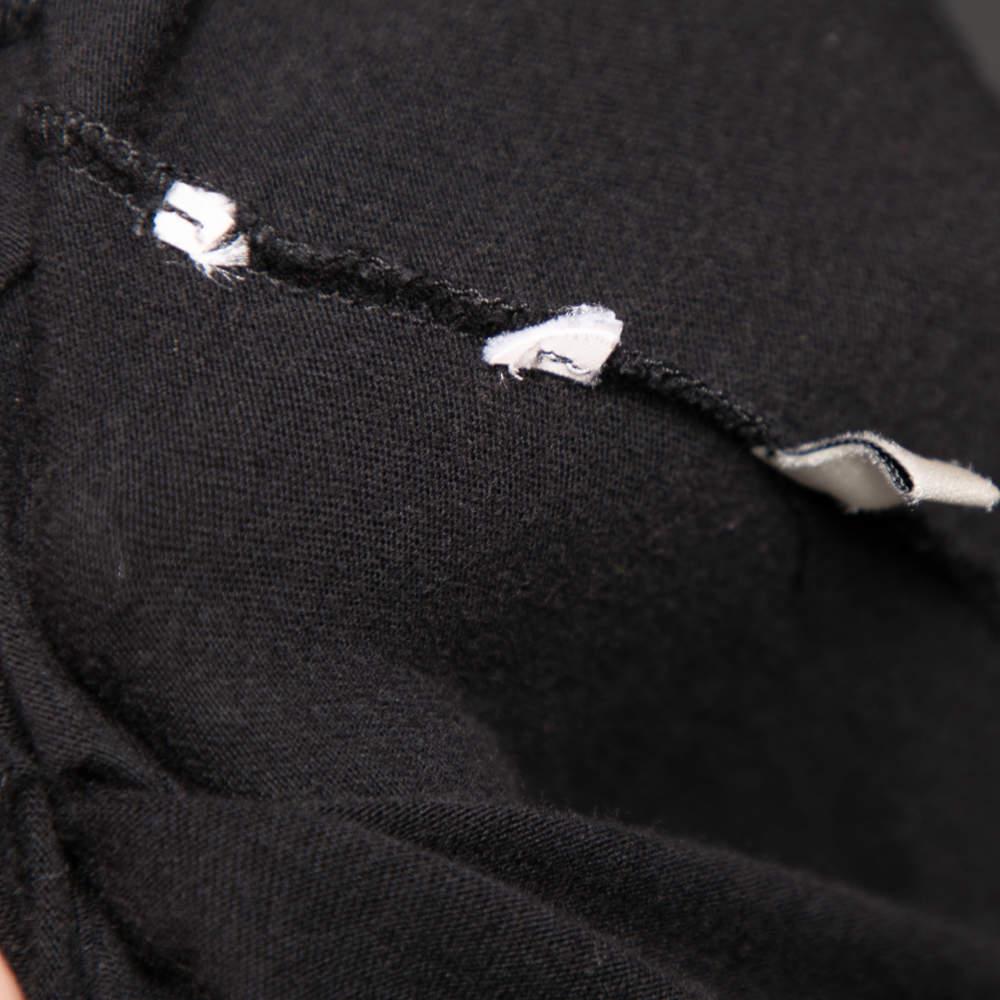 Gucci Black Cat Applique Cotton Short Sleeve Crewneck T-Shirt M商品第6张图片规格展示