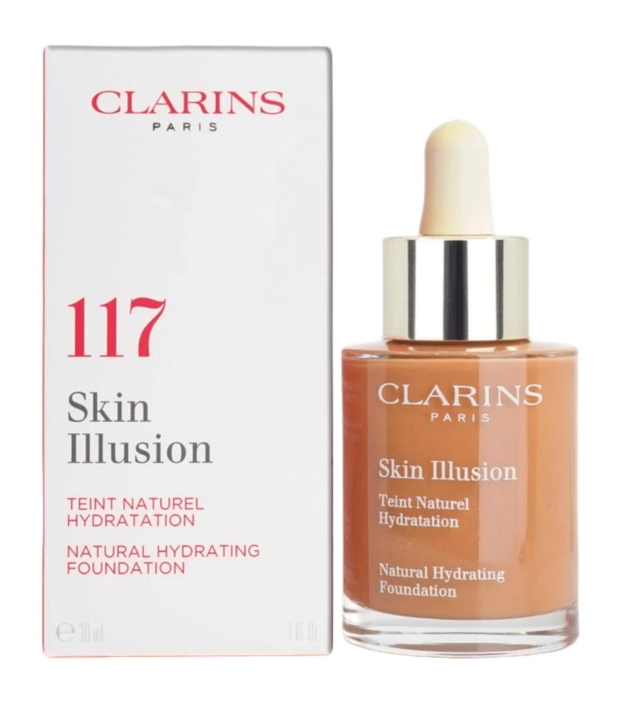 商品Clarins|Skin Illusion Natural Hydrating Foundation 117 Hazelnut 1 OZ,价格¥183,第1张图片