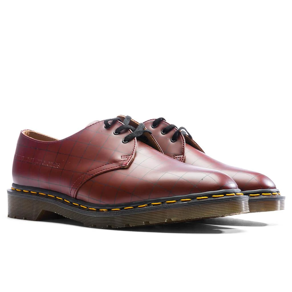 商品Dr. Martens|Dr. Martens x Undercover 1461 Check Smooth - Cherry Red,价格¥1329,第2张图片详细描述