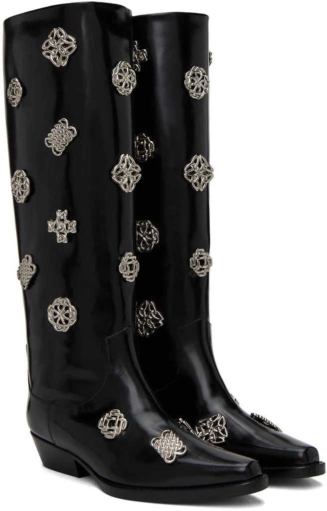 商品Toga Pulla|SSENSE Exclusive Black Tall Boots,价格¥4570,第4张图片详细描述
