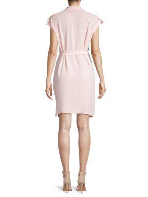 商品Tommy Hilfiger|Belted Crinkle Dress,价格¥215,第4张图片详细描述