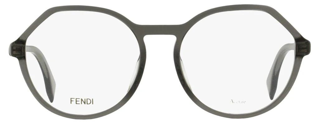 商品Fendi|Fendi Women's Roma Amor Eyeglasses FF0398F KB7 Transparent Gray 53mm,价格¥668,第1张图片详细描述
