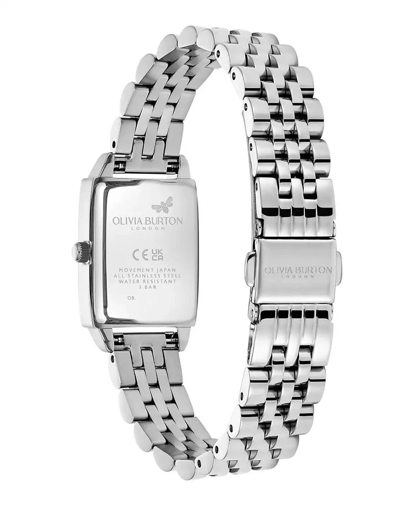 商品Olivia Burton|Women's Quartz Silver-Tone Stainless Steel Bracelet Watch 25.5mm x 20.5mm,价格¥1298,第4张图片详细描述