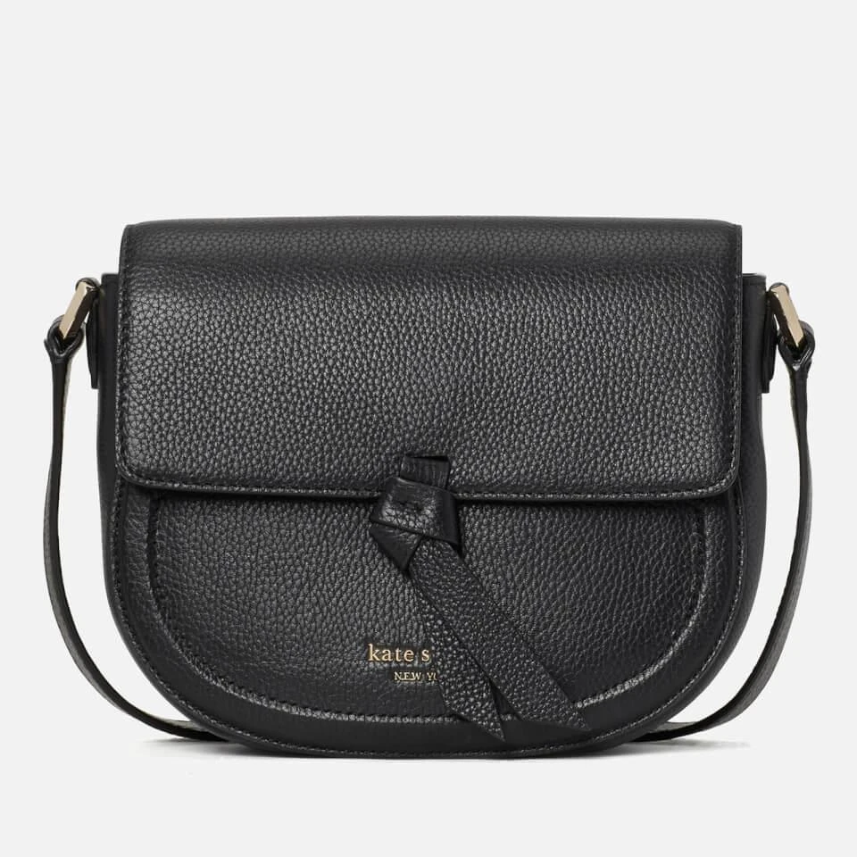 商品Kate Spade|Kate Spade New York Women's Knott Saddle Bag - Black,价格¥2363,第1张图片