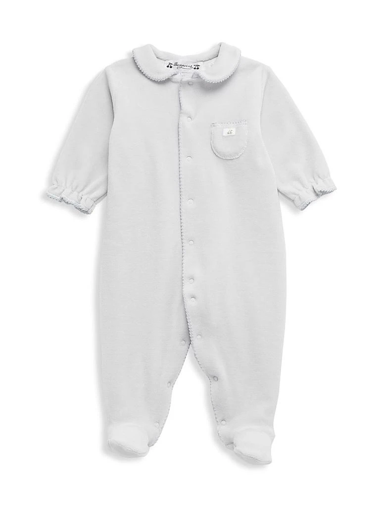 商品Bonpoint|Baby Girl's Collared Velour Footie,价格¥1302,第1张图片