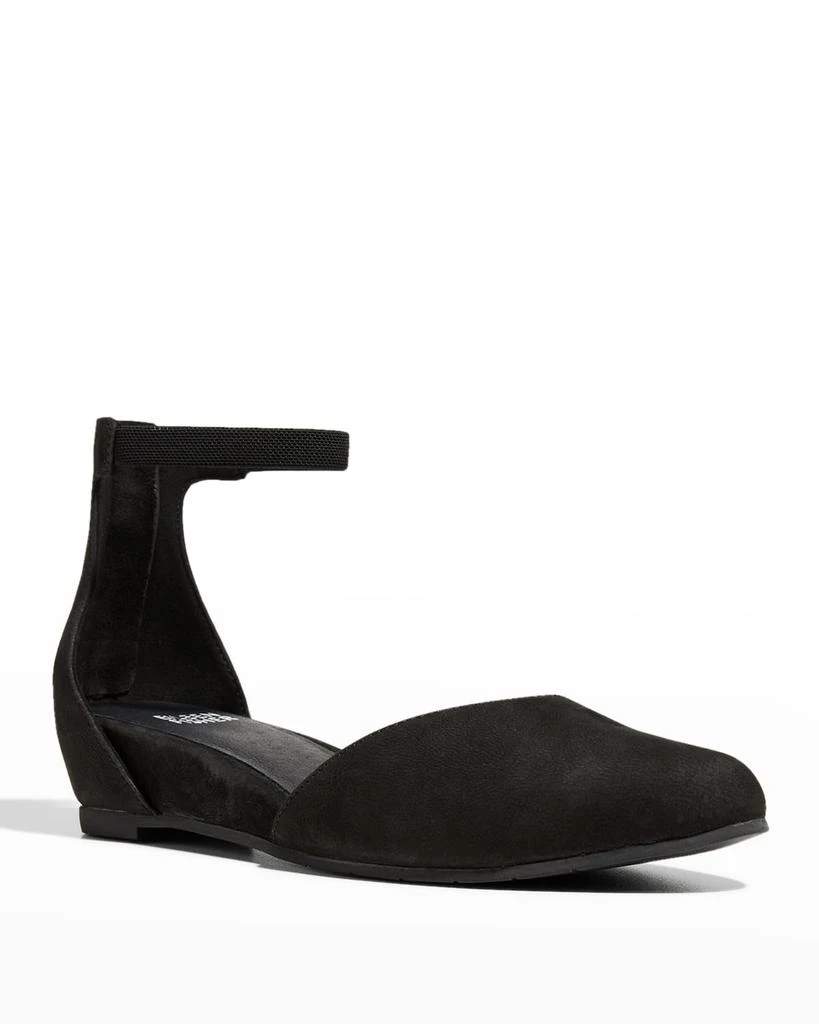 商品Eileen Fisher|Ingle Nubuck Zip Ballerina Pumps,价格¥552,第2张图片详细描述