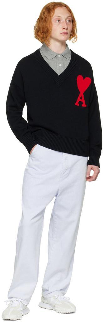 商品AMI|Black Ami de Cœur Sweater,价格¥2641,第6张图片详细描述