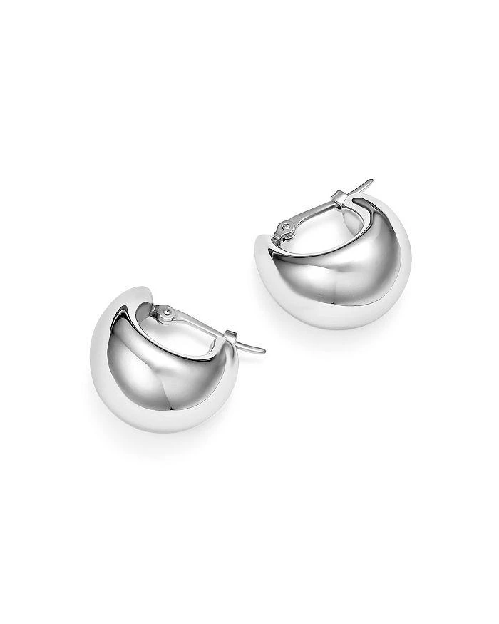 商品Bloomingdale's|14K White Gold Huggie Hoop Earrings - Exclusive,价格¥4727,第1张图片详细描述