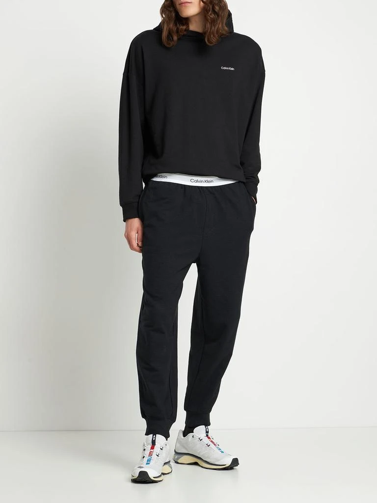 商品Calvin Klein|Logo Print Cotton Blend Hoodie,价格¥490,第1张图片详细描述