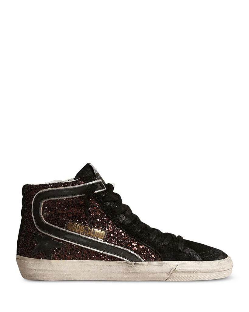 商品Golden Goose|Women's Slide Glitter High Top Sneakers,价格¥5259,第1张图片