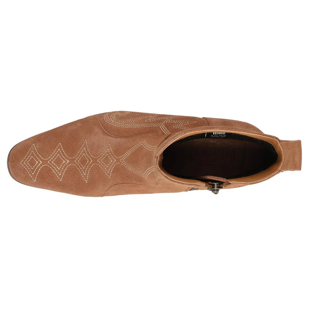 商品Dingo|Brooks Embroidered Round Toe Pull On Boots,价格¥227,第4张图片详细描述