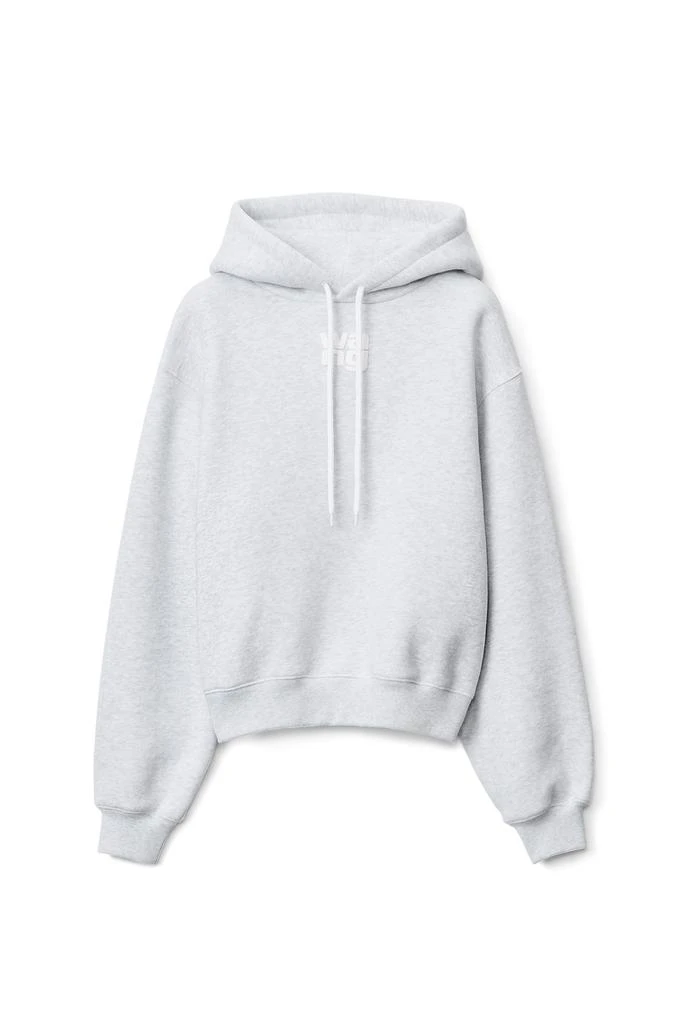 商品Alexander Wang|PUFF LOGO HOODIE IN STRUCTURED TERRY,价格¥2483,第1张图片