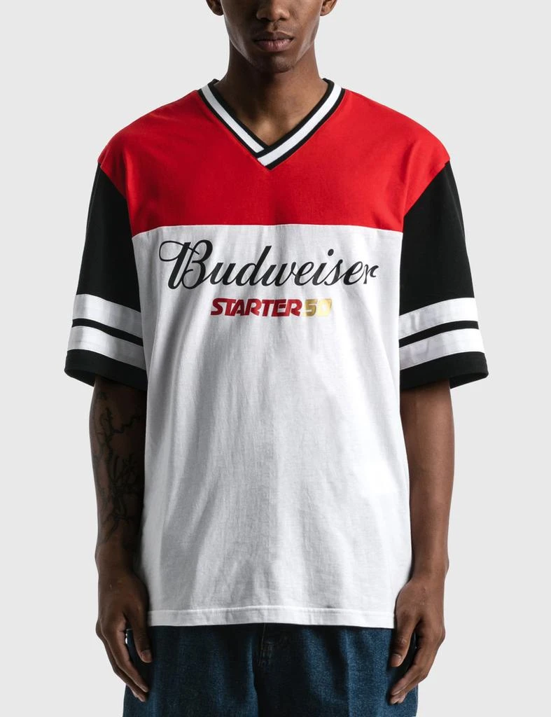 商品[二手商品] Starter|Budweiser x Starter Colorblocked Oversized T-Shirt,价格¥317,第1张图片