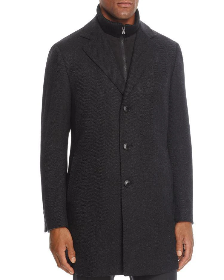 商品Cardinal of Canada|Cardinal Tonal Herringbone Overcoat,价格¥5980,第1张图片