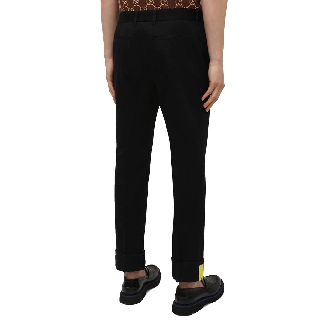 商品Versace|Versace Cotton Gabardine Trousers,价格¥2804,第3张图片详细描述