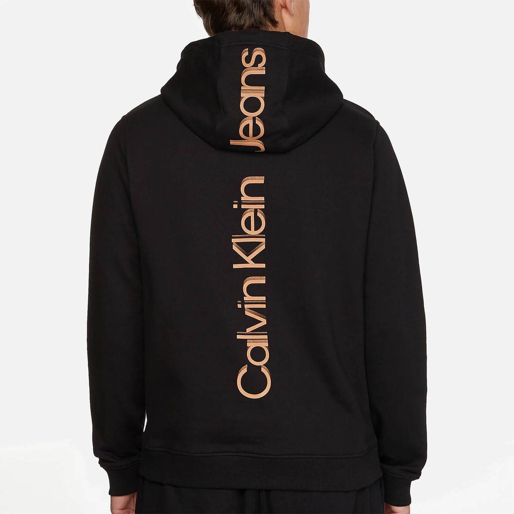 Calvin Klein Jeans Men's Institutional Hoodie - Black商品第2张图片规格展示