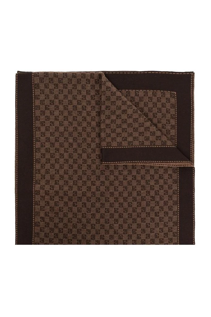 商品Balmain|Balmain Monogrammed Fine Knit Scarf,价格¥2360,第1张图片