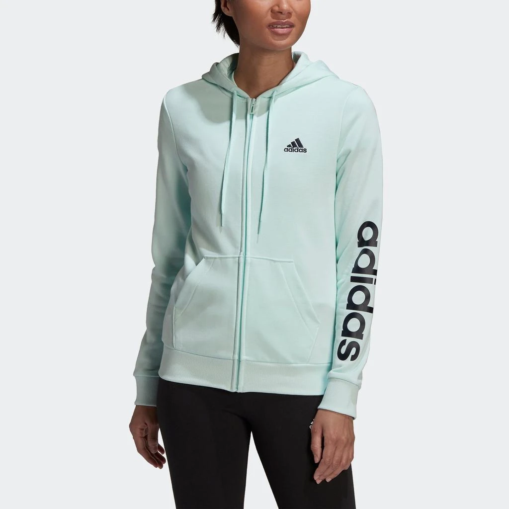 Women's adidas Essentials Logo Full-Zip Hoodie 商品